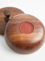 Walnut L Bowl Container - Triangle Knob by Small Goods Design at Couverture & The Garbstore
Bottom