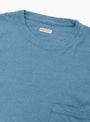Gauze Jersey Pocket Tee Light Blue by Kapital at Couverture & The Garbstore
Close-up