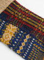 84 Yarns Patchwork Tweed Fairisle Socks by Kapital at Couverture & The Garbstore
Close up