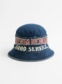 M 11.05oz Denim Laundry Hat by Kapital at Couverture & The Garbstore
Back