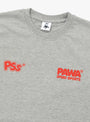 Burnout T-Shirt Grey Marl by Pawa Speed Sports at Couverture and The Garbstore Close Up Front
