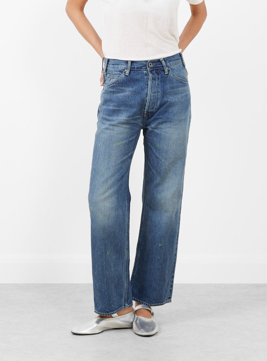 Selvedge Denim Narrow Straight Cut Medium Splatter by Chimala