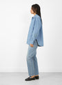 Work Shirt Chambray by Chimala at Couverture & The Garbstore 
Model Side View