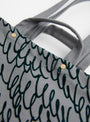 Lululu Tote Bag in Grey by Mina Perhonen at Couverture & The Garbstore Detail