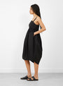 Balloon Dress Black by Modern Weaving at Couverture & The Garbstore 
Model side view