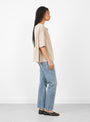 Gather Top in Sisal by Lauren Manoogian at Couverture & The Garbstore Model Side View