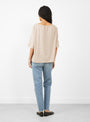 Gather Top in Sisal by Lauren Manoogian at Couverture & The Garbstore Model Back View
