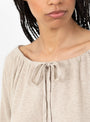 Gather Top in Sisal by Lauren Manoogian at Couverture & The Garbstore Model Close-up View