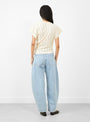 Medanos Top in Ivory by Rachel Comey at Couverture & The Garbstore
Model Back View