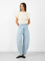 Keenan Jean in Light Wash by Rachel Comey at Couverture & The Garbstore
Model Front View