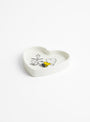 Peanuts Snoopy Heart Shaped Dance Trinket Dish White by Magpie at Couverture & The Garbstore Side