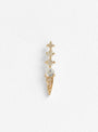 Moonstone and Three Diamond Single Earring by Celine Daoust at Couverture & The Garbstore
Front View
