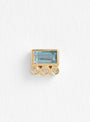 Baguette Aquamarine and Diamond Single Earring by Celine Daoust at Couverture & The Garbstore
Front View