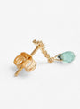 Green Tourmaline, Moonstone and Diamond Earring by Celine Daoust at Couverture & The Garbstore
Side View