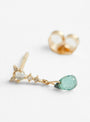 Green Tourmaline, Moonstone and Diamond Earring by Celine Daoust at Couverture & The Garbstore
Side View