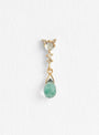 Green Tourmaline, Moonstone and Diamond Earring by Celine Daoust at Couverture & The Garbstore
Front View