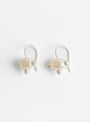 Pin Cushion Pearl Earrings White Freshwater by Lizzie Ames at Couverture & The Garbstore
Side View