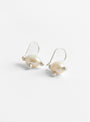 Pin Cushion Pearl Earrings White Freshwater by Lizzie Ames at Couverture & The Garbstore
Front View