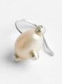 Pin Cushion Pearl Earrings White Freshwater by Lizzie Ames at Couverture & The Garbstore
Close-up