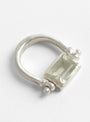 Sling Ring Green Moonstone by Lizzie Ames at Couverture & The Garbstore
Close-up