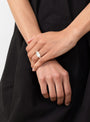 Sling Ring Green Moonstone by Lizzie Ames at Couverture & The Garbstore
Model
