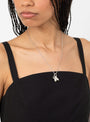 Baba Charm Necklace Clear by Lizzie Ames at Couverture & The Garbstore
Model Front View