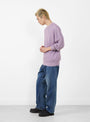 Ribstitch Jumper Lavender by Herill at Couverture & The Garbstore Model Side