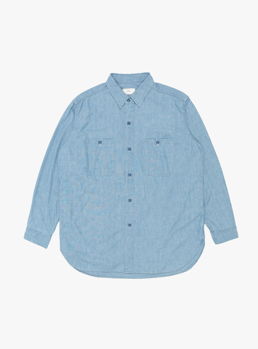 HERILL　Cotton Oxford Shirts - CHAMBRAY 30356719-