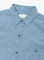 USN Chambray Shirt Indigo by Herill at Couverture & The Garbstore Close Up