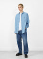 USN Chambray Shirt Indigo by Herill at Couverture & The Garbstore Model Front