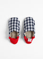 Cozy linen gingham × Linen slippers by Merippa at Couverture & The Garbstore
Top