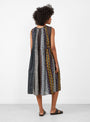 Patchwork KAHLO Dress Black by Kapital at Couverture & The Garbstore Model Back