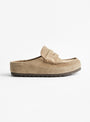 Naples Wrapped Narrow Fit Sandal Taupe by Birkenstock at Couverture & The Garbstore 
Side