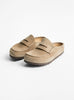 Naples Wrapped Narrow Fit Sandal Taupe by Birkenstock at Couverture & The Garbstore 
Front 