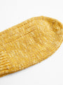 Slub Low Guage Rib Socks Mustard by Mauna Kea at Couverture & The Garbstore
Front