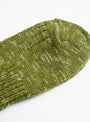 Slub Low Guage Rib Socks Khaki by Mauna Kea at Couverture & The Garbstore
Close up