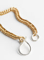 Small Hook Chain Bracelet Gold by Beatriz Palacios at Couverture & The Garbstore 
Clasp detail 