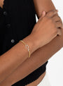 Small Hook Chain Bracelet Gold by Beatriz Palacios at Couverture & The Garbstore 
Model