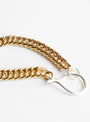 Large Hook Chain Bracelet Gold by Beatriz Palacios at Couverture & The Garbstore
Side