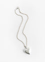 XL Voluptuous Heart Necklace Silver by Annika Inez at Couverture & The Garbstore 
Full chain 