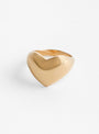 Large Heart Ring Gold by Annika Inez at Couverture & The Garbstore 
Front 