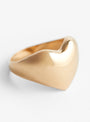 Large Heart Ring Gold by Annika Inez at Couverture & The Garbstore 
Side 
