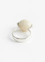 Stone Ellipse Ring Silver and White Feldspar by Annika Inez at Couverture & The Garbstore 
Back