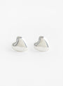Mini Heart Studs Silver by Annika Inez at Couverture & The Garbstore 
Front 