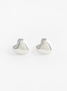 Mini Heart Studs Silver by Annika Inez at Couverture & The Garbstore 
Front 