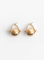 Ellipse Earrings Gold by Annika Inez at Couverture & The Garbstore 
Front 