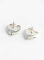 Voluptuous Heart Earrings Silver Mother of Pearl by Annika Inez at Couverture and The Garbstore
Back