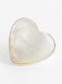 Voluptuous Heart Earrings Silver Mother of Pearl by Annika Inez at Couverture and The Garbstore
Detail 