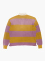 5G Cotton Knit Rugger Shirt Yellow and Pink by Kapital at Couverture & The Garbstore Back