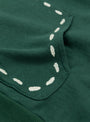 SWT Knit Marionette Hoodie Green by Kapital at Couverture & The Garbstore Close Up